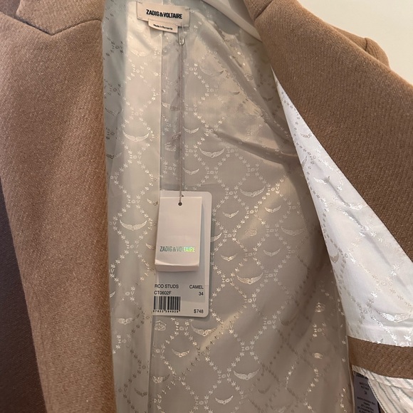 New Zadig wool blend over coat with studs - Picture 9 of 13